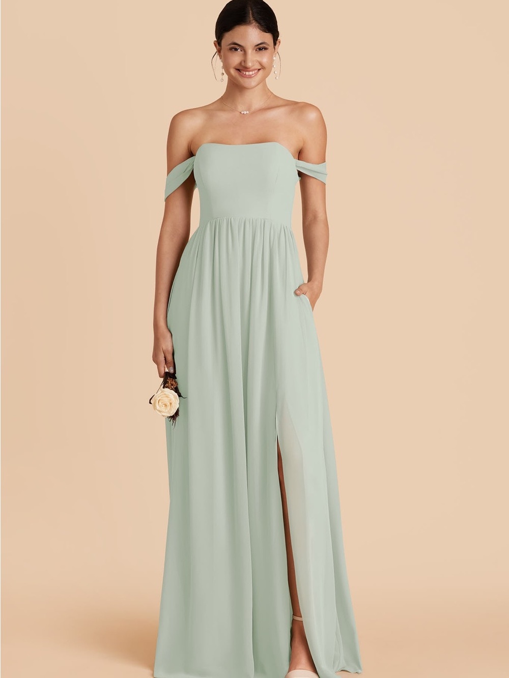 Birdy Grey Bridesmaid Dress in Sage Chiffon